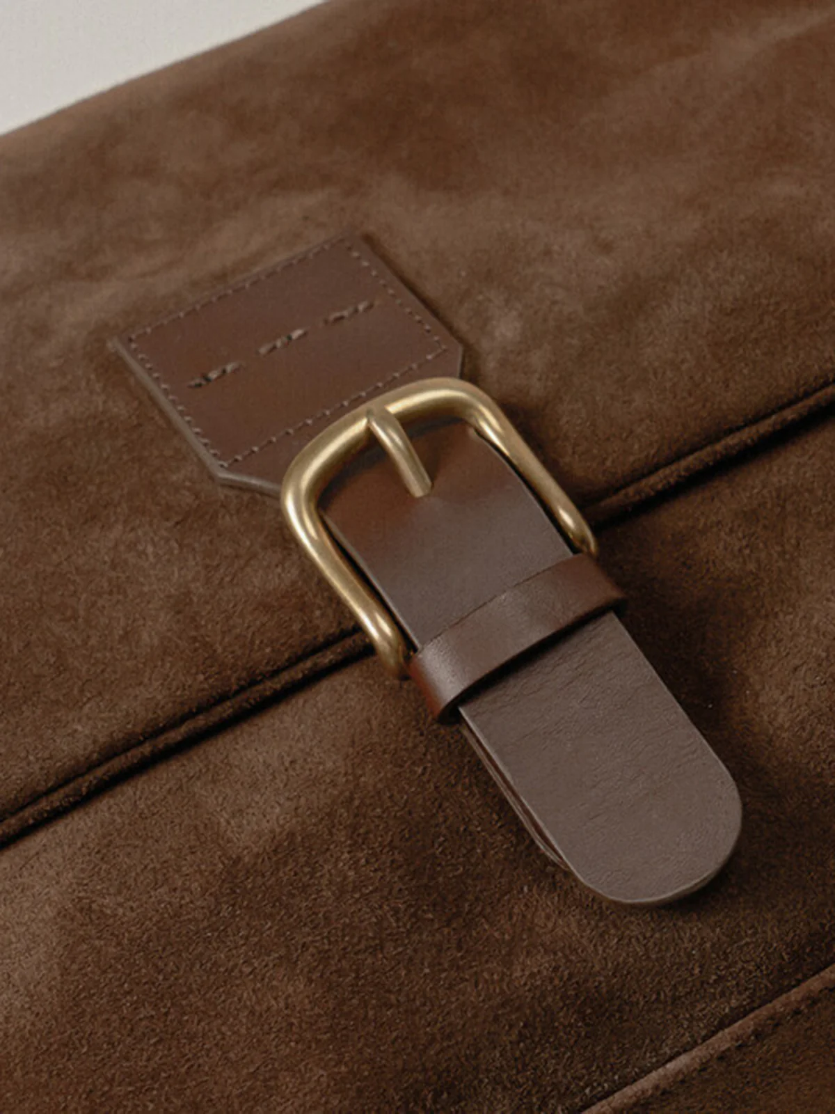 Suede Effect Shoulder Bag - Wholesalesil