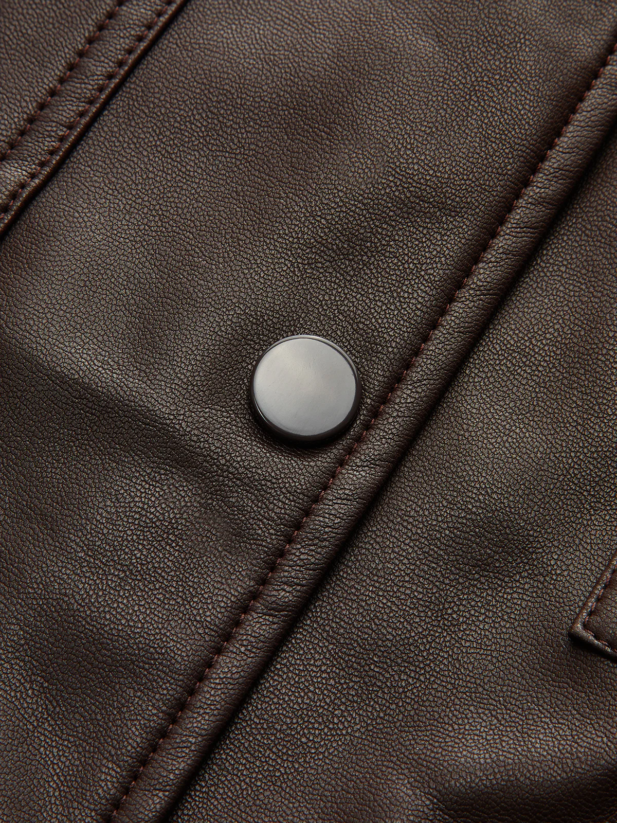 Collared Belted Faux Leather Vest - Wholesalesil