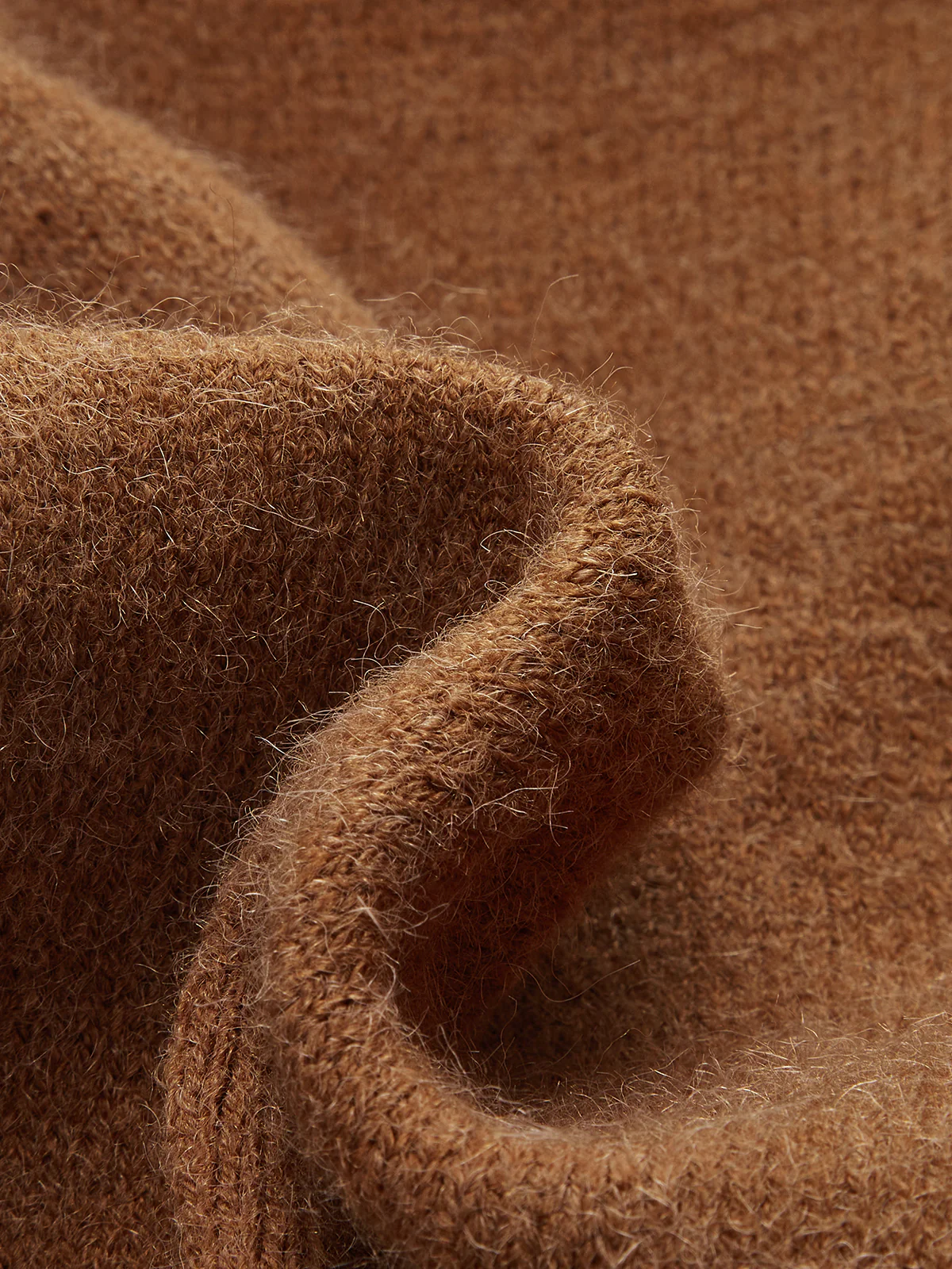 Cinched Waist Asymmetrical Turtleneck Sweater - Wholesalesil